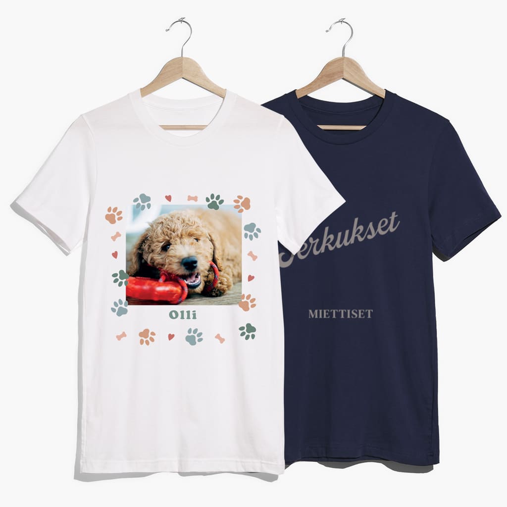 Pet dog photo on T-shirt