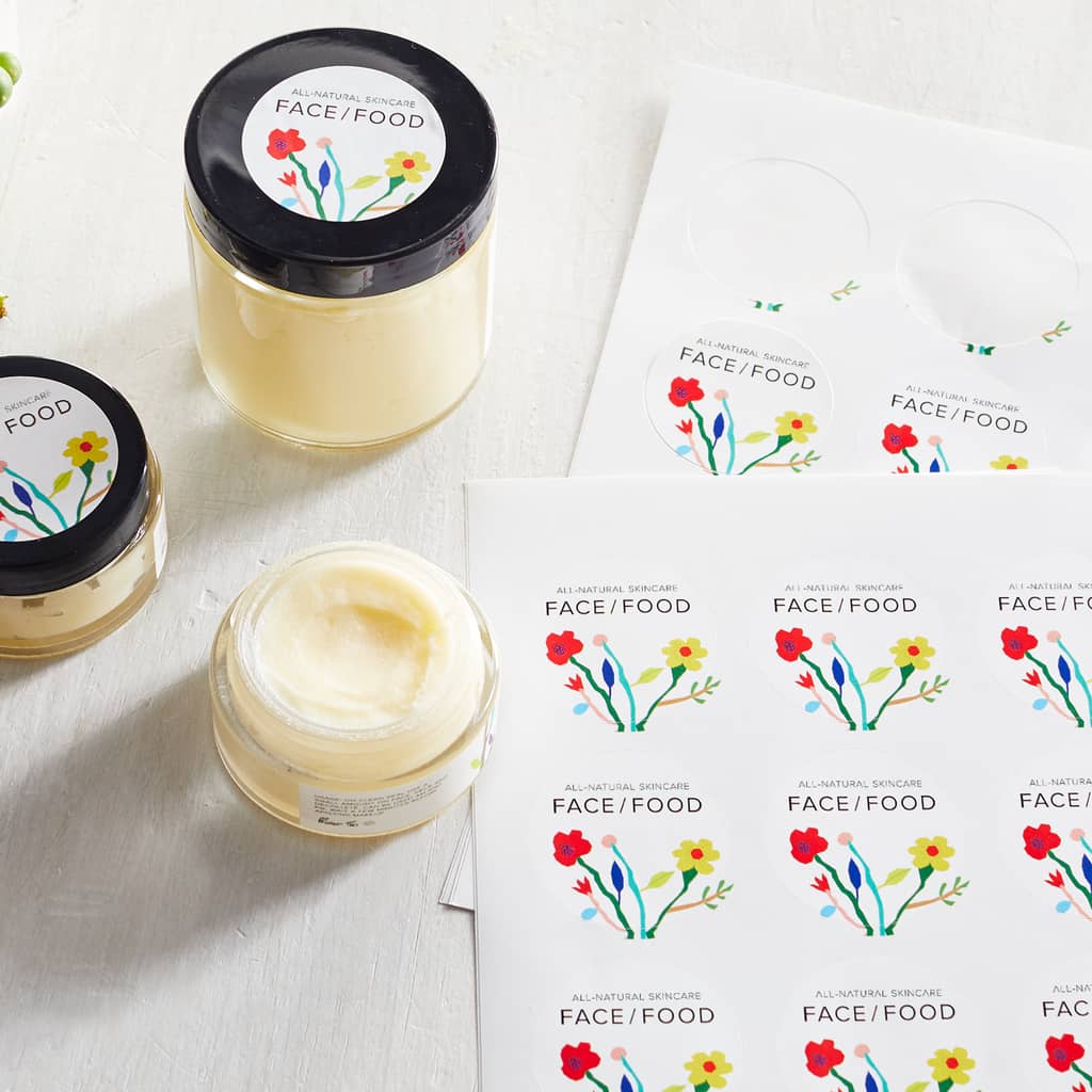 Wedding favors skincare with custom labels