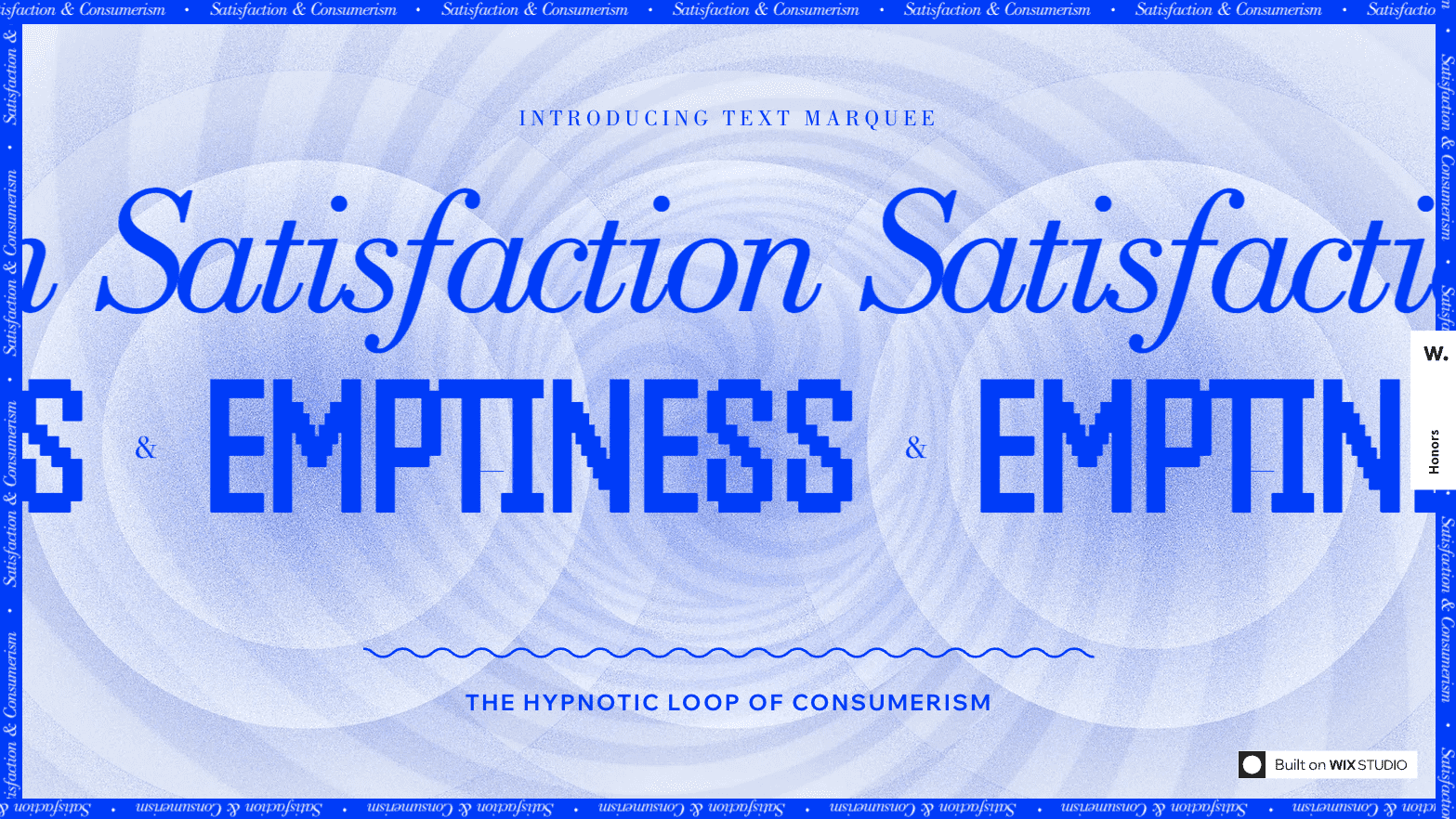 Captivating fonts used as a main attraction for this web design trend