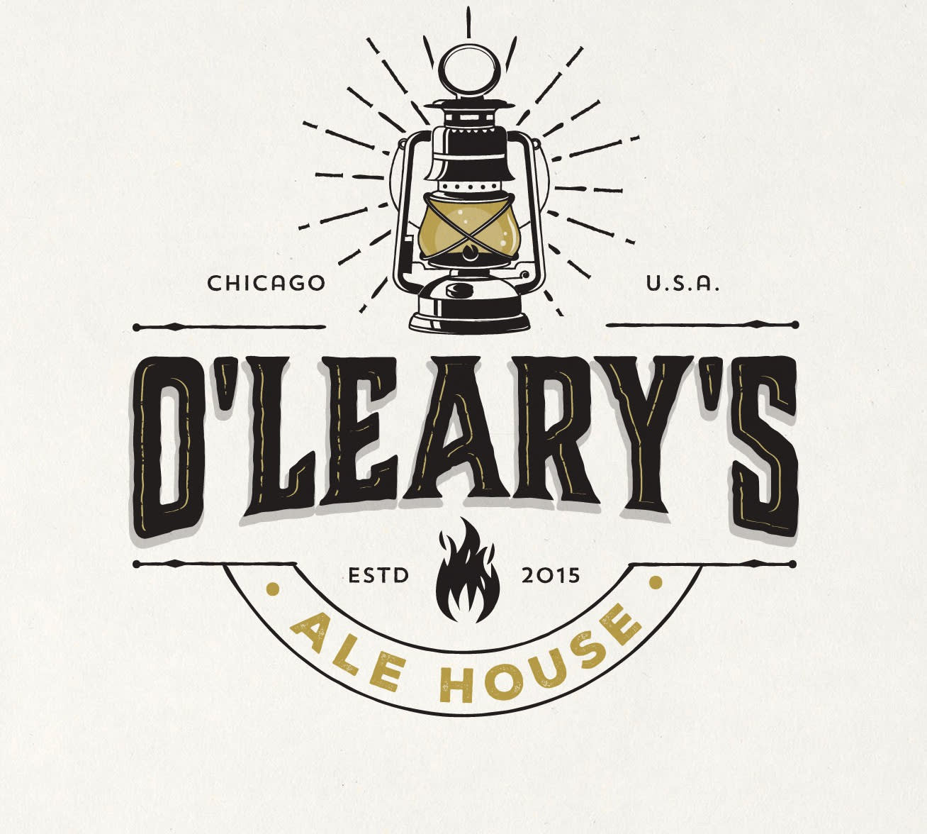 Rugged alehouse branding