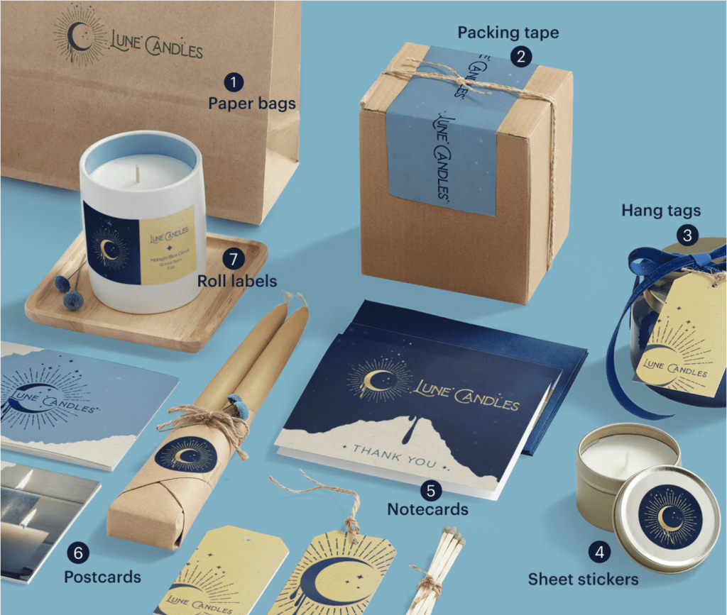 Lune Candles custom product packaging design