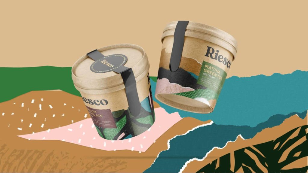Riesco ice cream packaging design