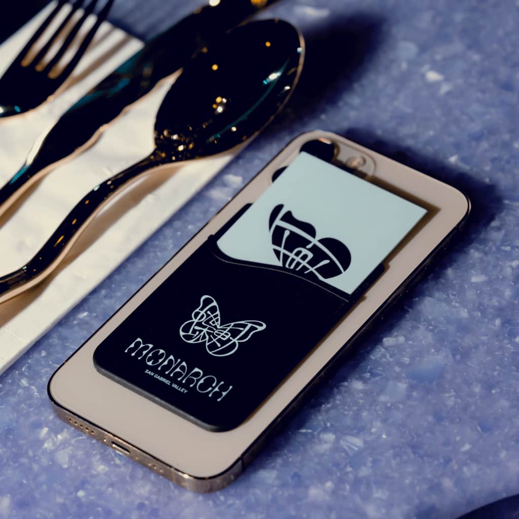 Branded smartphone wallet for job fair swag