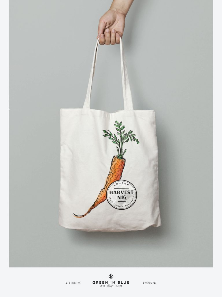 Branded tote bag as job fair swag