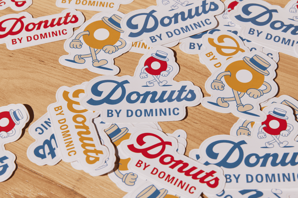 Branded stickers with your logo and mascot