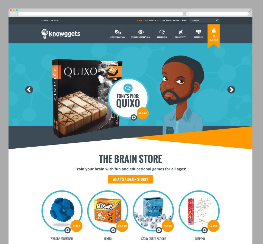 An example of a small business website design