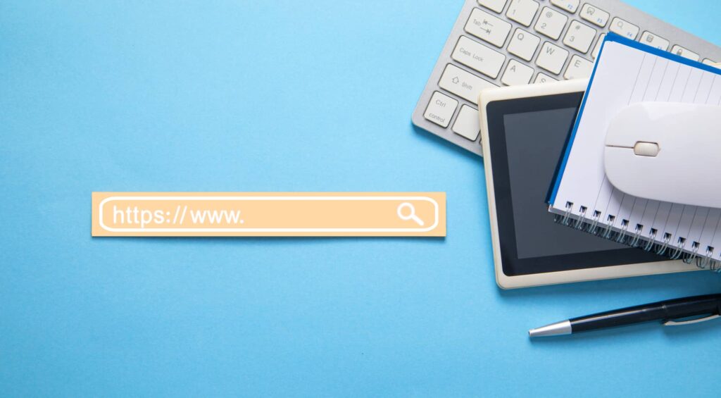 Abstract image of internet search bar.