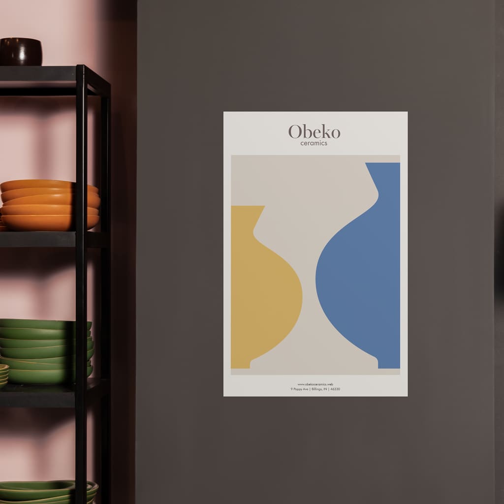 An example of a minimalist poster design
