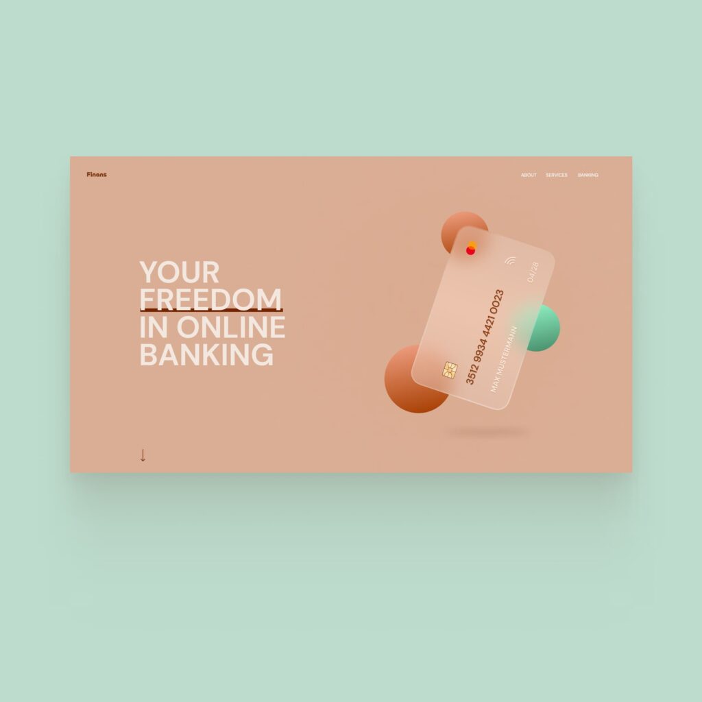 website design for online banking