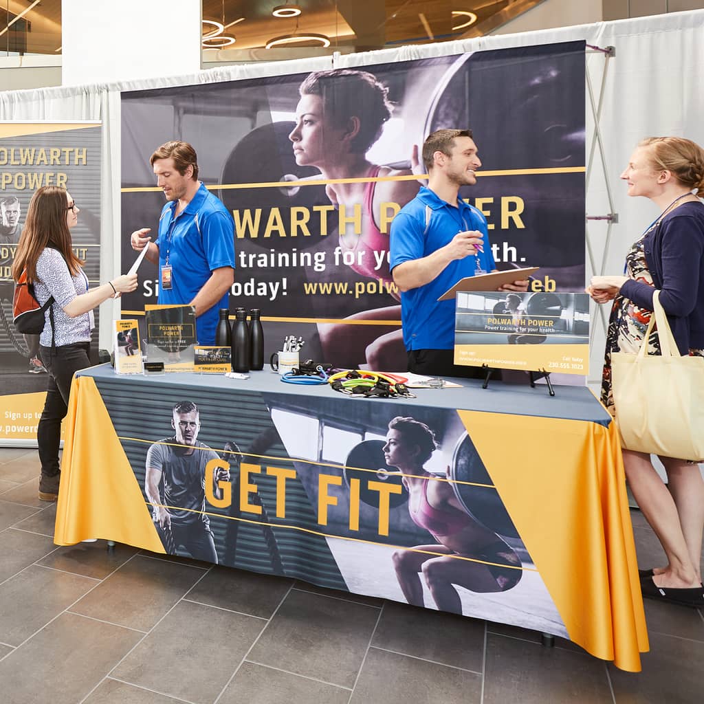 Polwarth Power stall at trade show event