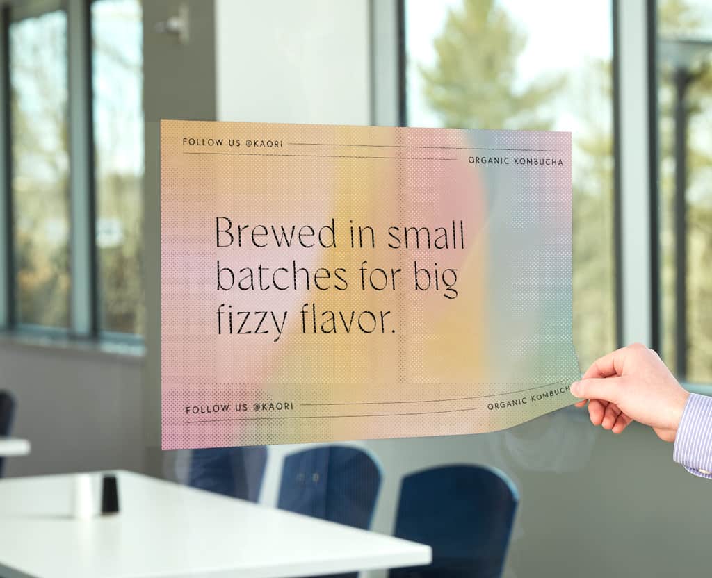 A small promotional poster