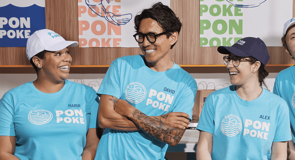 Unified branded T-shirts for the team