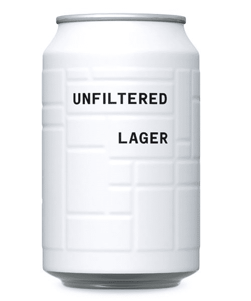 Minimal-ink sustainable beer label design.