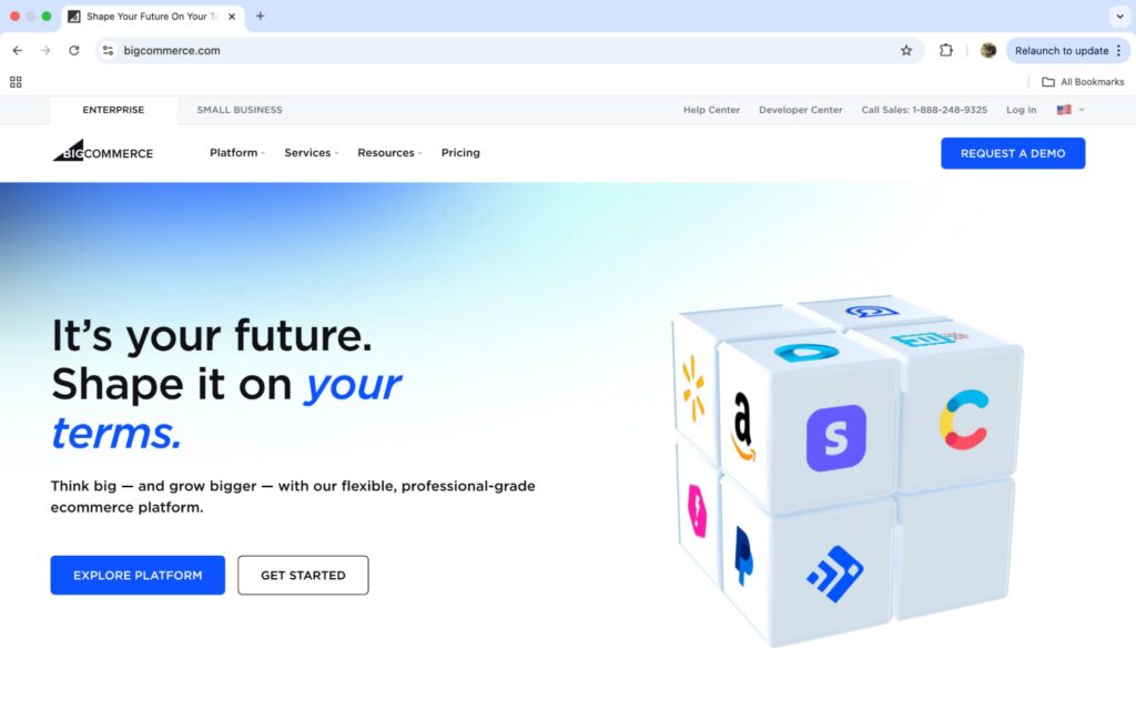 BigCommerce ecommerce platform alternatives of Shopify