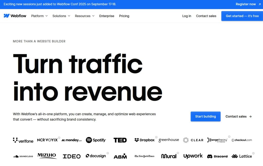 Build a website from scratch with Webflow.