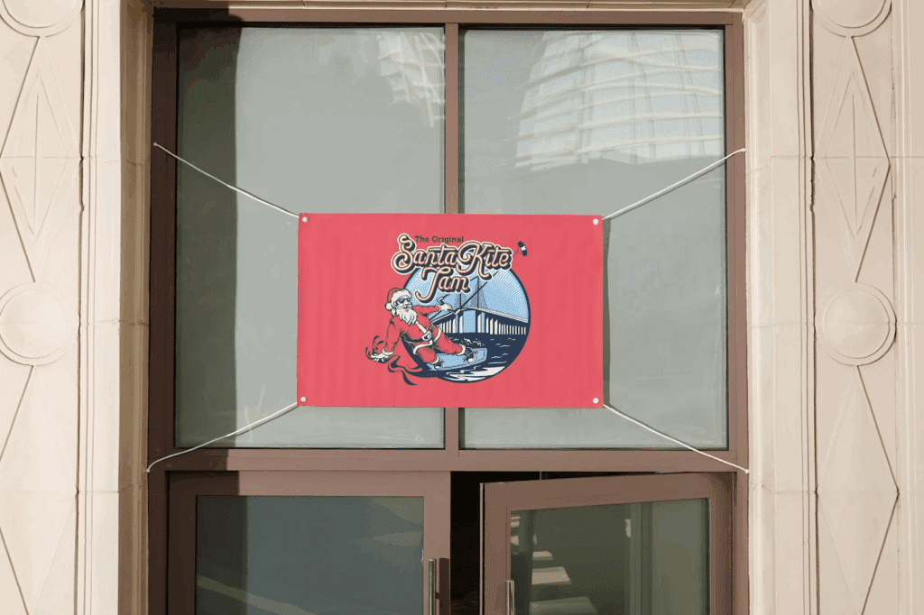 An example of Christmas store signage