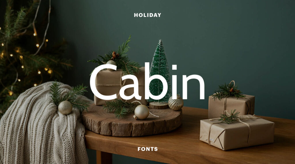 Cabin font