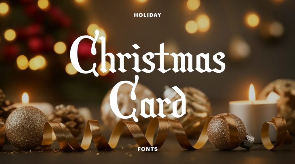 Christmas Card holiday font