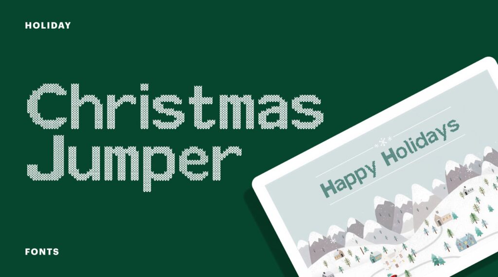 Christmas Jumper holiday font