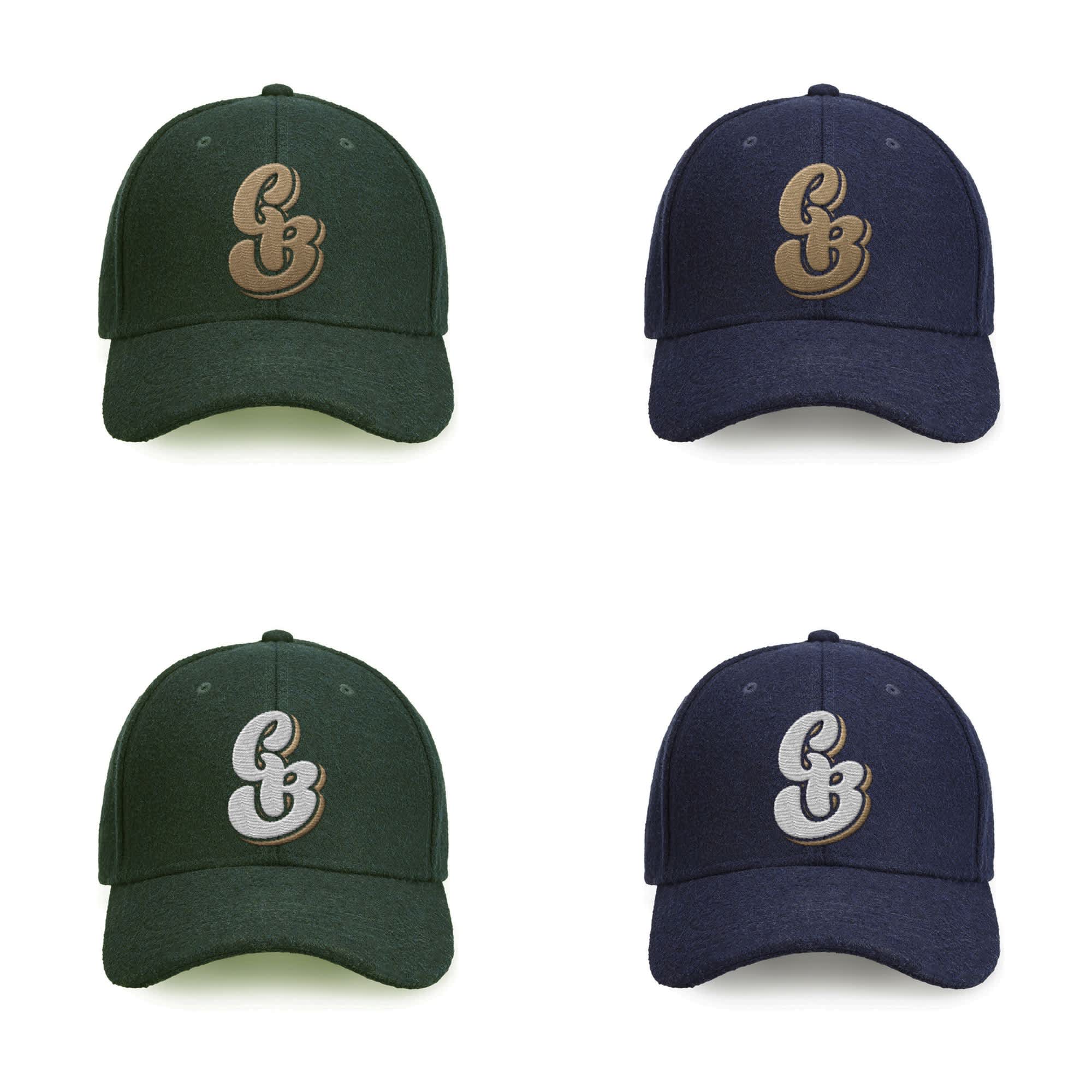 Custom snapback cap in four colorways