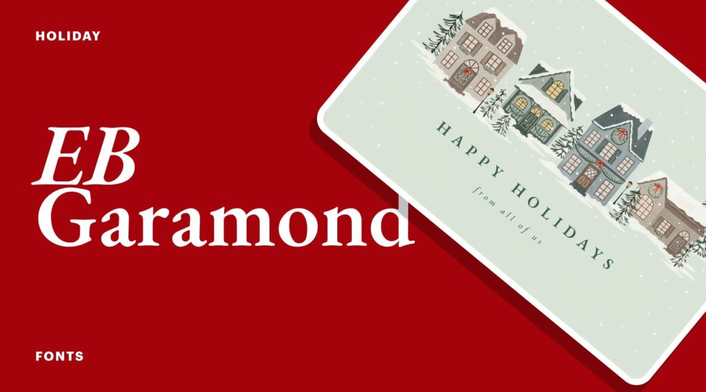 EB Garamond holiday font