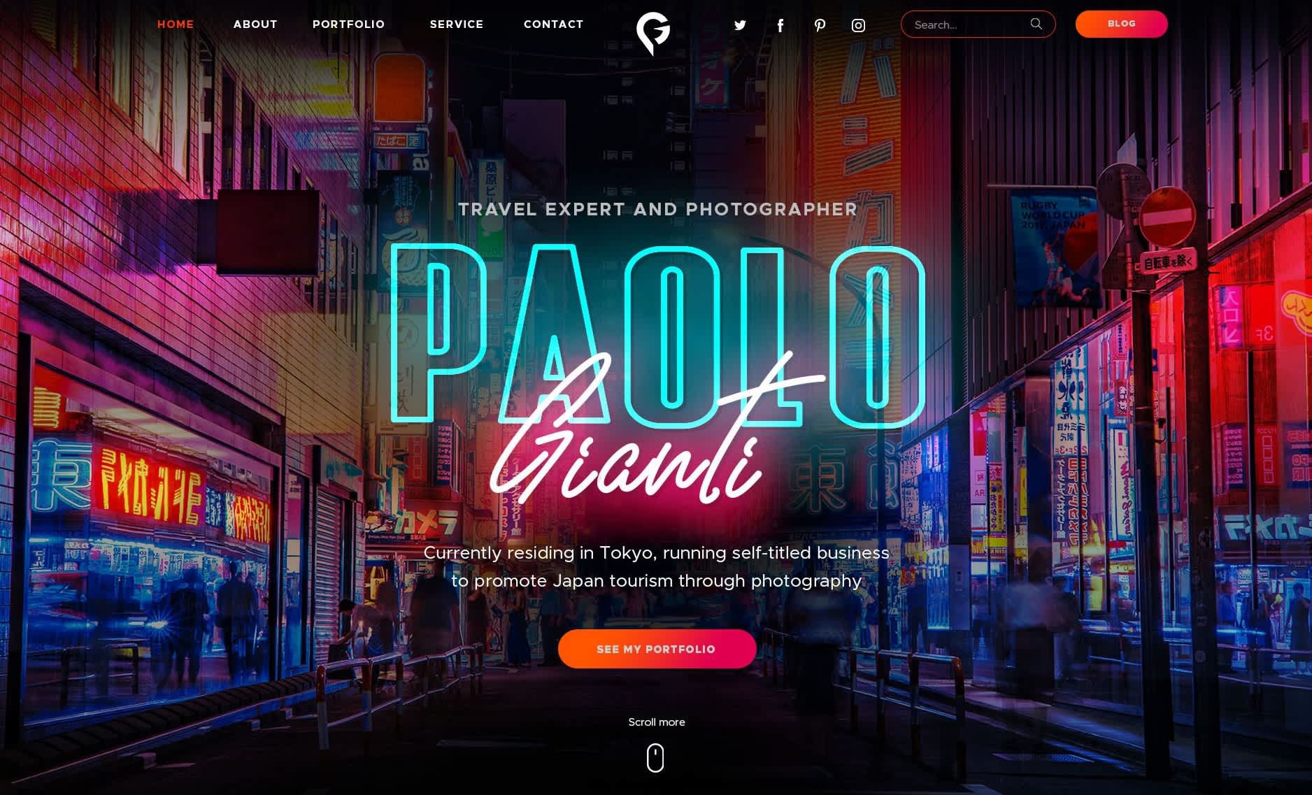 Neon-Noir graphic design trend 2026 for a website design