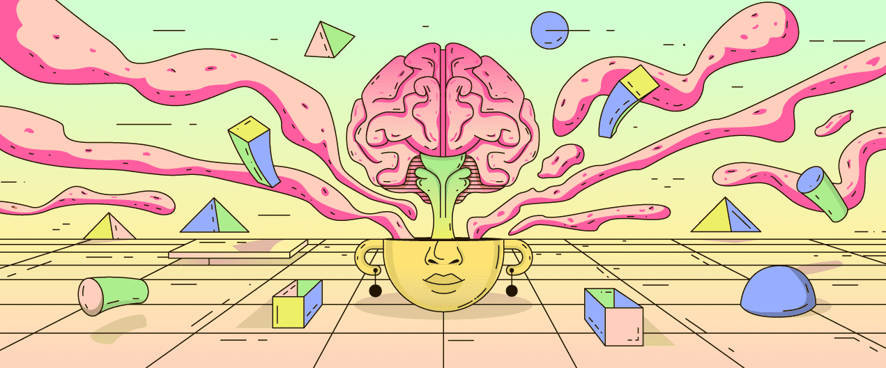 An illustration that exemplifies the Hyper-Individualism graphic design trend 2026