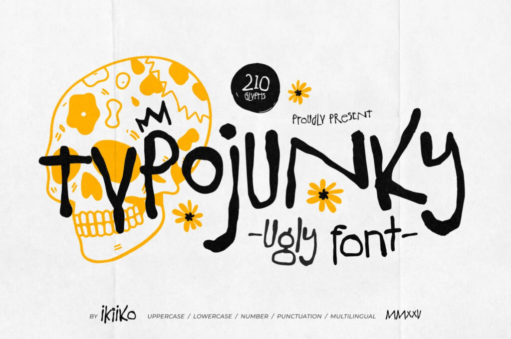 Typojunky mascot logo designs