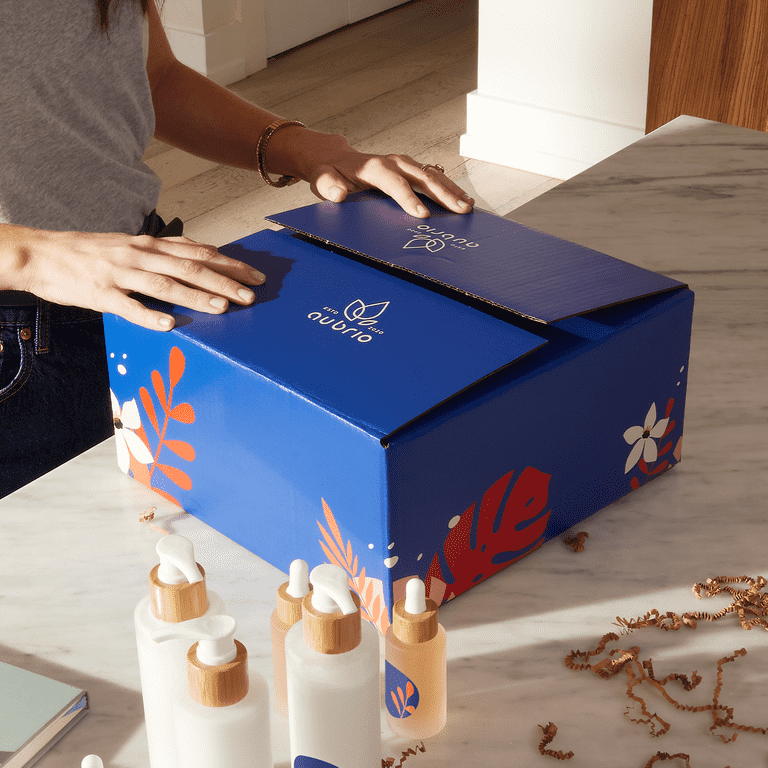 Shipping box packaging cost and design with tape