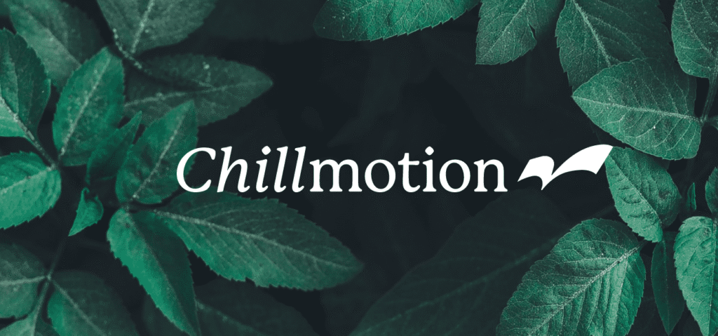 wordmark logo stands out against background of plush leaves