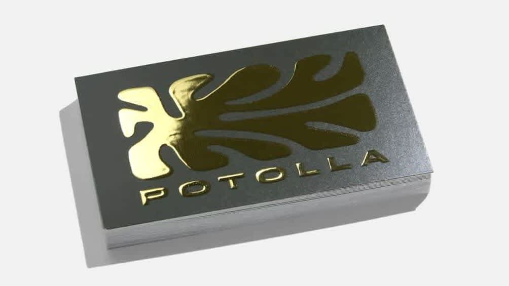 black business cards with gold foil color psychology in marketing