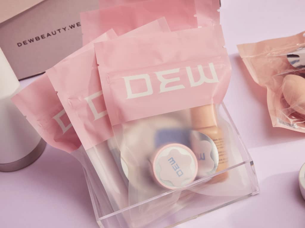 soft plastic packaging materials for a cosmetics brand