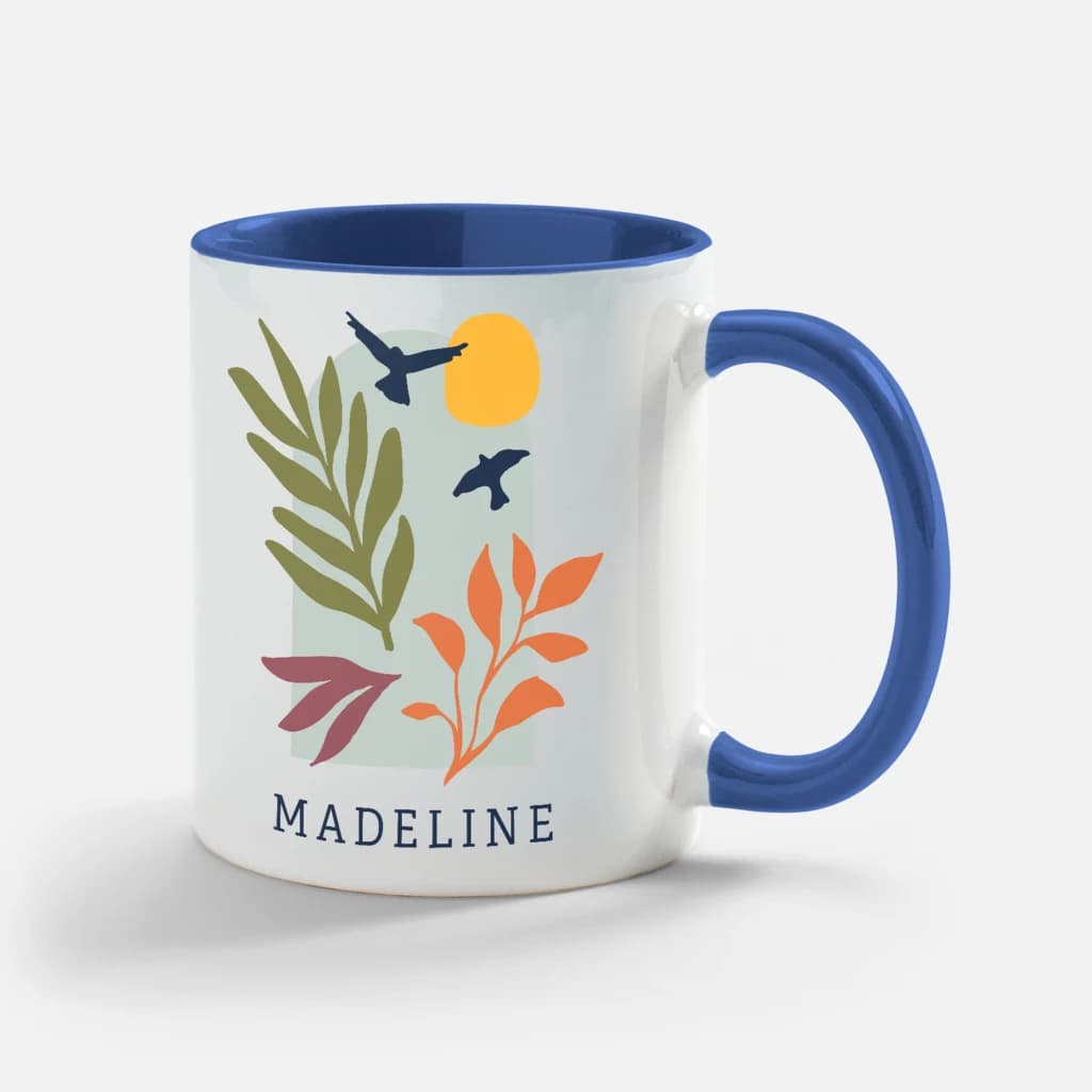 cut-out illustration creative mug design idea