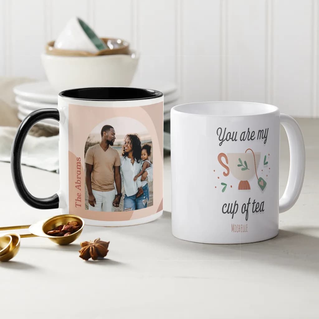 “You are my cup of tea” mug design idea