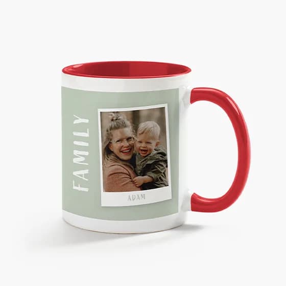 polaroid photo mug design idea
