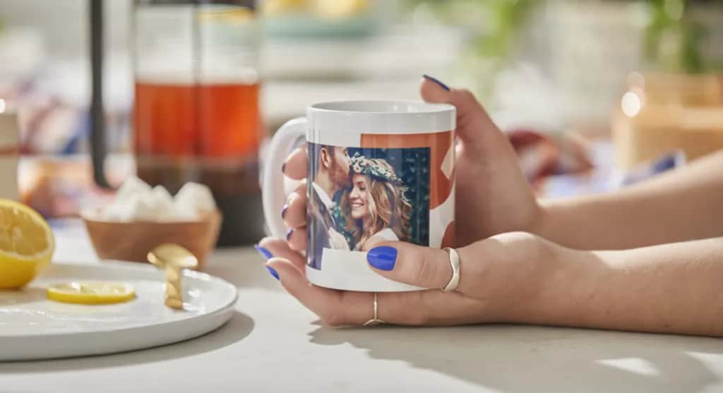 wedding photo mug idea